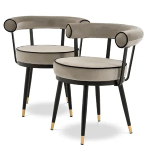SEDIA DA PRANZO VICO SET DI 2 GREIGE