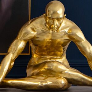FIGURA UMANA GRANDE YOGA ORO