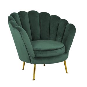 POLTRONA PERLA VELLUTO VERDE (QUARTZ GREEN 501)