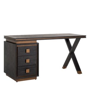 DESK HUNTER 3 CASSETTI (ORO SPAZZOLATO)