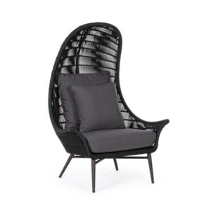 POLTRONA LOUNGE C-C TABLITA ANTRACITE