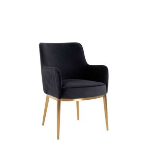 POLTRONA BREEZE ANTRACIET VELVET / ORO SPAZZOLATO