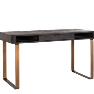 SCRIVANIA BLACKBONE OTTONE 1 CASSETTO (ORO SPAZZOLATO)