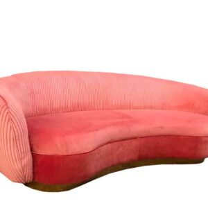 DIVANO WAYLON VELLUTO ROSA + COSTOLA