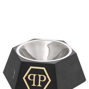 PP DOG FOOD BOWL NICE MARBLE BLACK