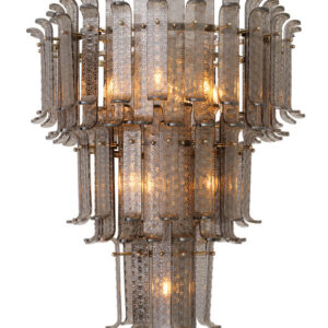 PP CHANDELIER RODEO DRIVE SMOKED GLASS