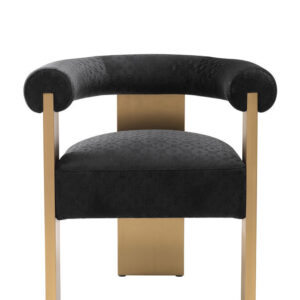 PP DINING CHAIR ICON BLACK BRASS