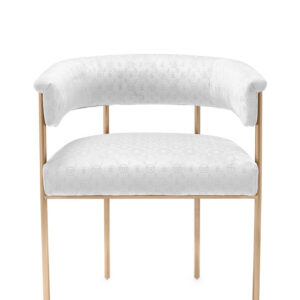 PP DINING CHAIR MONOGRAM WHITE