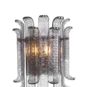 PP WALL LAMP RODEO DRIVE SMOKED GLASS